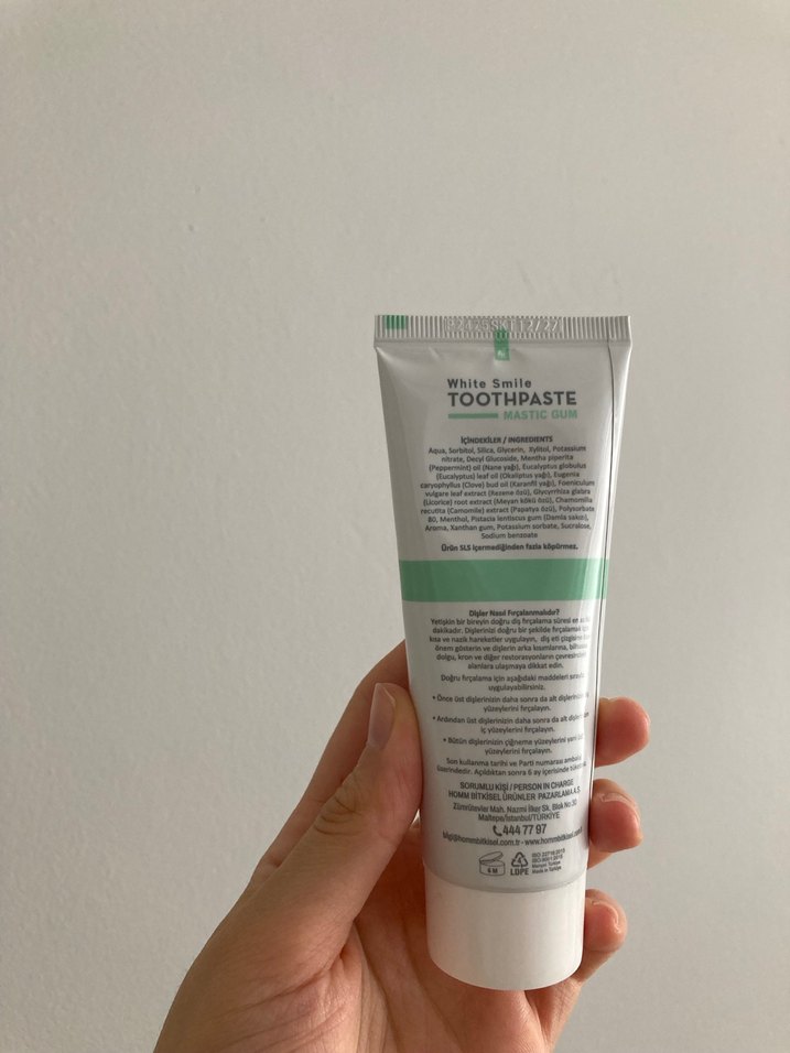 Homm White Smile Diş Macunu 75 ml - Görsel 2