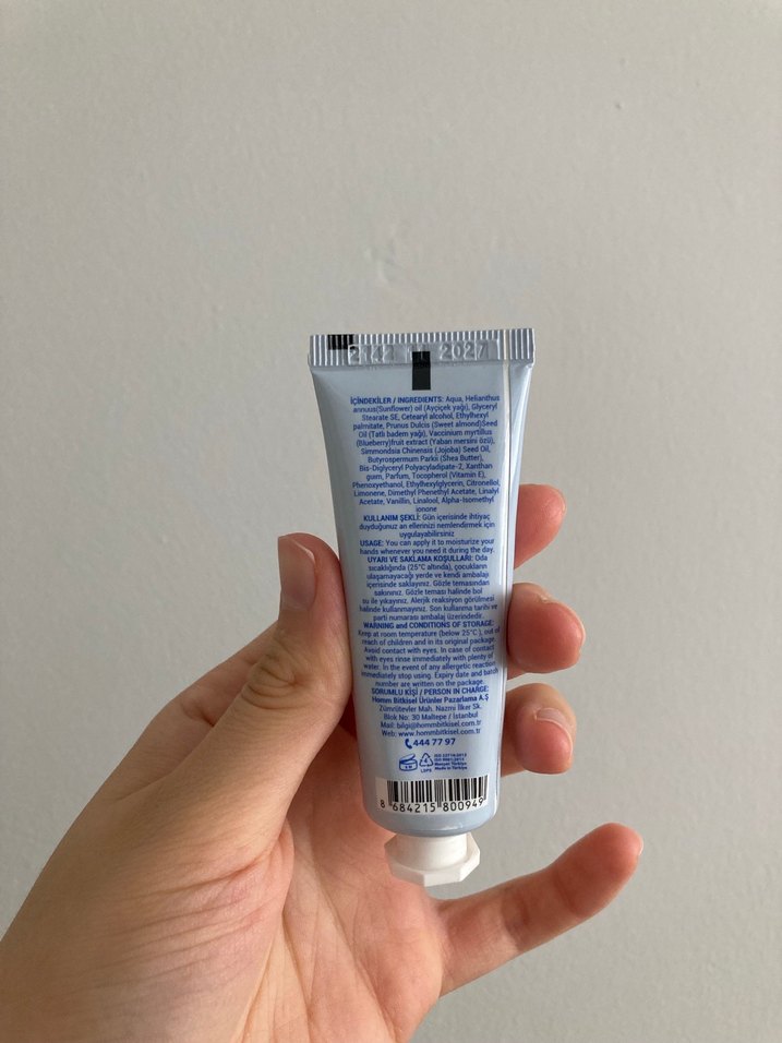 Homm Yaban Mersini Özlü El Kremi 30 ml - Görsel 2