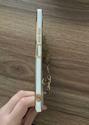 Beyaz Zincir Detaylı Bohem Telefon Kılıfı Redmi 12 - Görsel 4