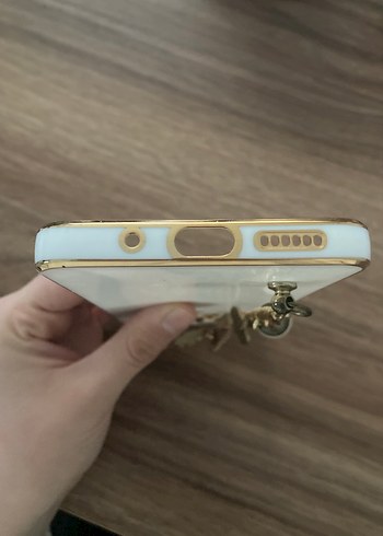 Beyaz Zincir Detaylı Bohem Telefon Kılıfı Redmi 12 - Görsel 6