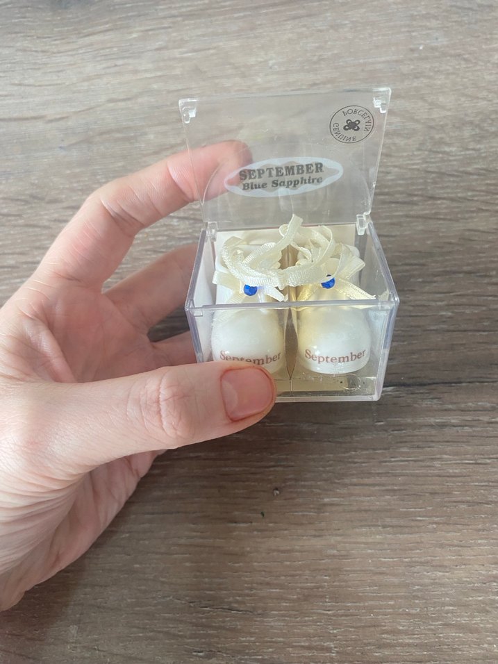 Russ Berrie Porselen - Mavi Safir Ay Bebek Ayakkabıları - Görsel 4