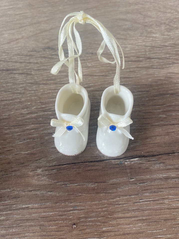 Russ Berrie Porselen - Mavi Safir Ay Bebek Ayakkabıları - Görsel 5