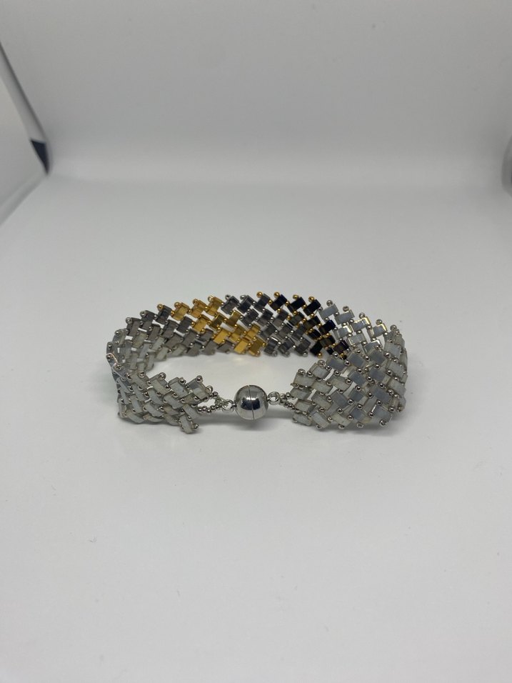 Mıknatıs kapamalı çok amaçlı örme bileklik - Görsel 3