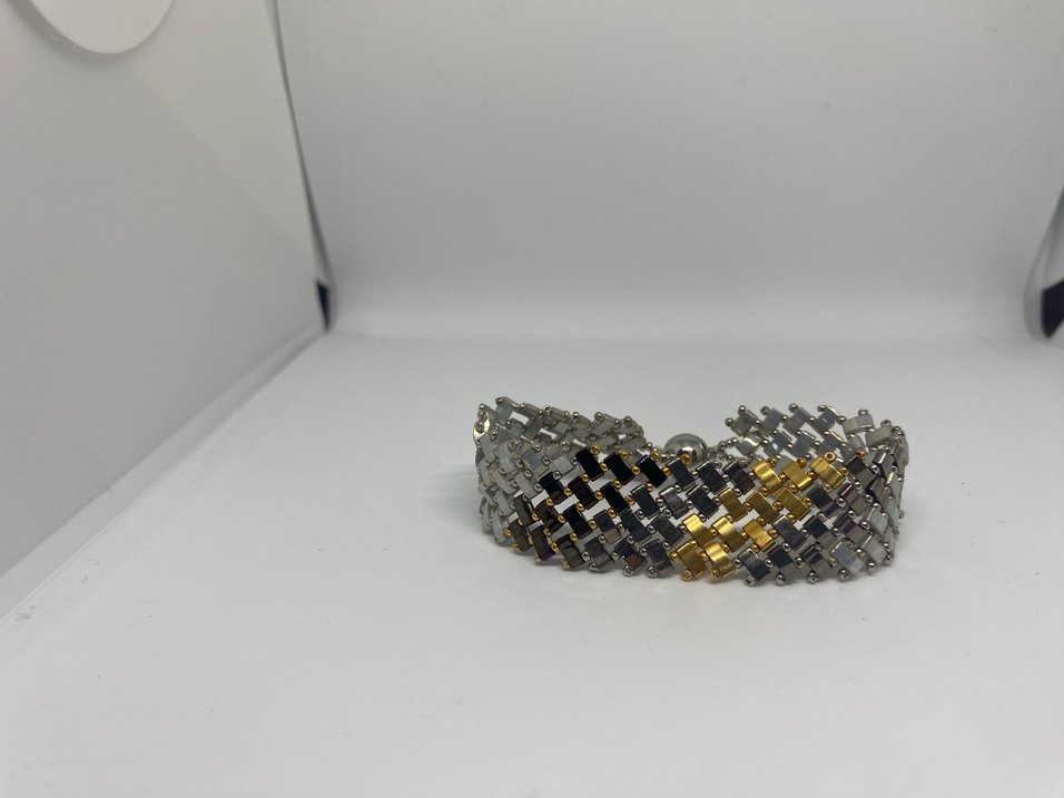 Mıknatıs kapamalı çok amaçlı örme bileklik - Görsel 2