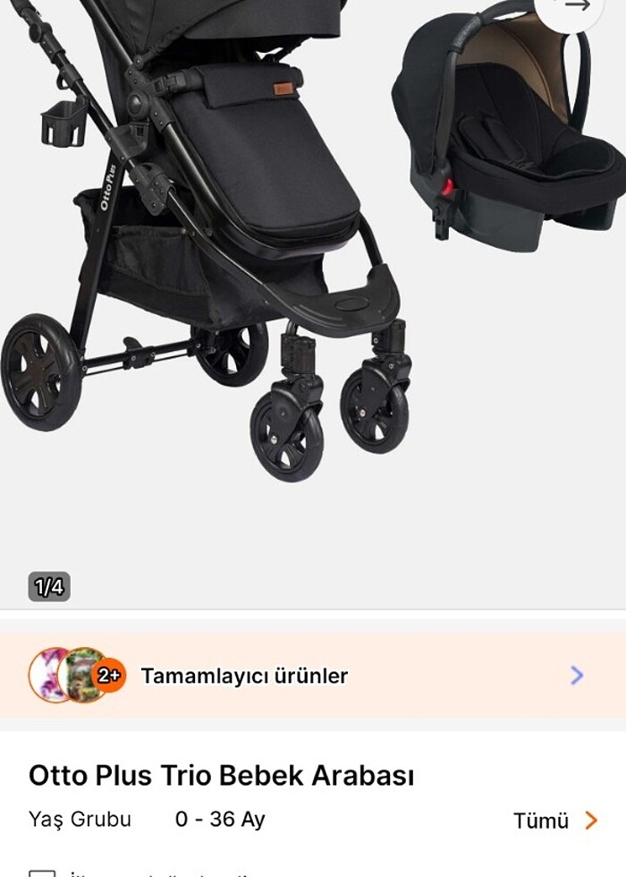 Otto plus Trio travel sistem bebek arabası - Görsel 4