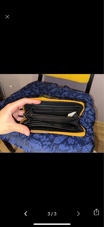 Hardal rengi sıfır cüzdan - Görsel 3