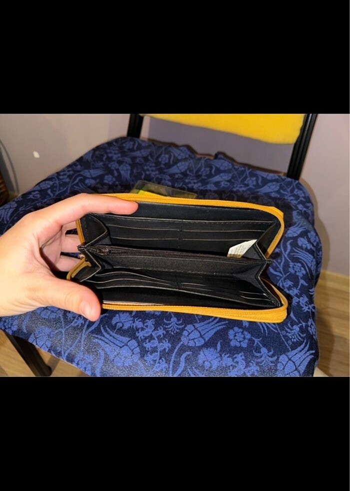 Hardal rengi sıfır cüzdan - Görsel 3