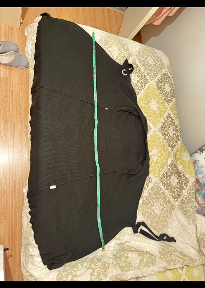 Trendyol Fitilli Asimetrik Kışlık triko örme Elbise - Görsel 5