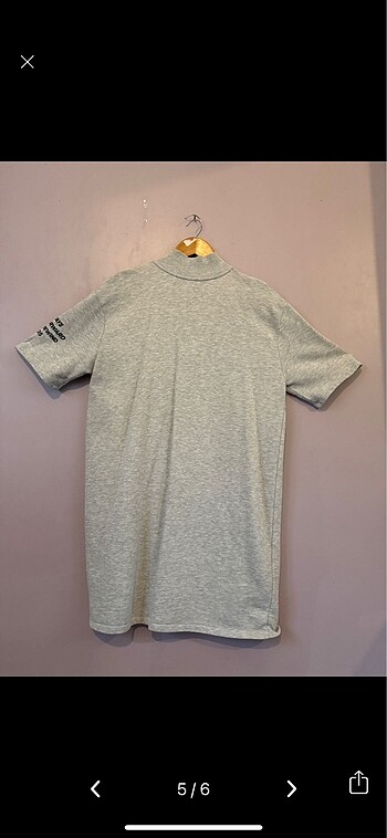 Pull&Bear Gri half zipper spor tunik elbise - Görsel 5