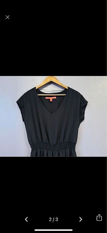 Mango yazlık mini antrasit elbise - Görsel 2