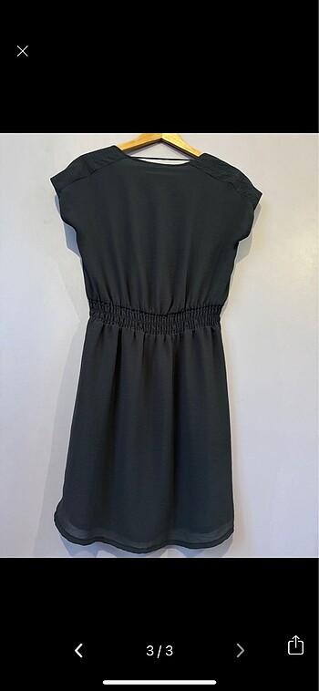 Mango yazlık mini antrasit elbise - Görsel 3