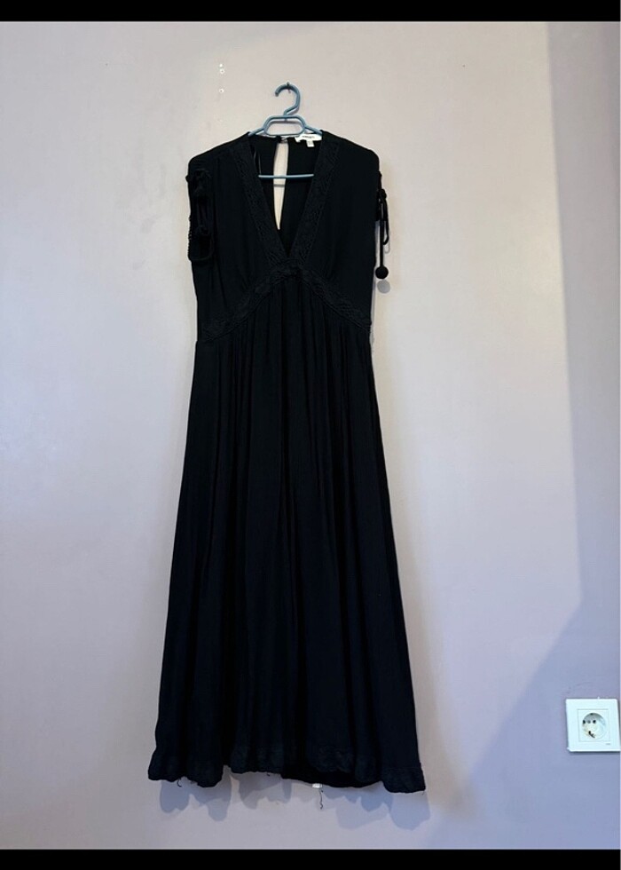 Uzun güpürlü elbise - Görsel 3