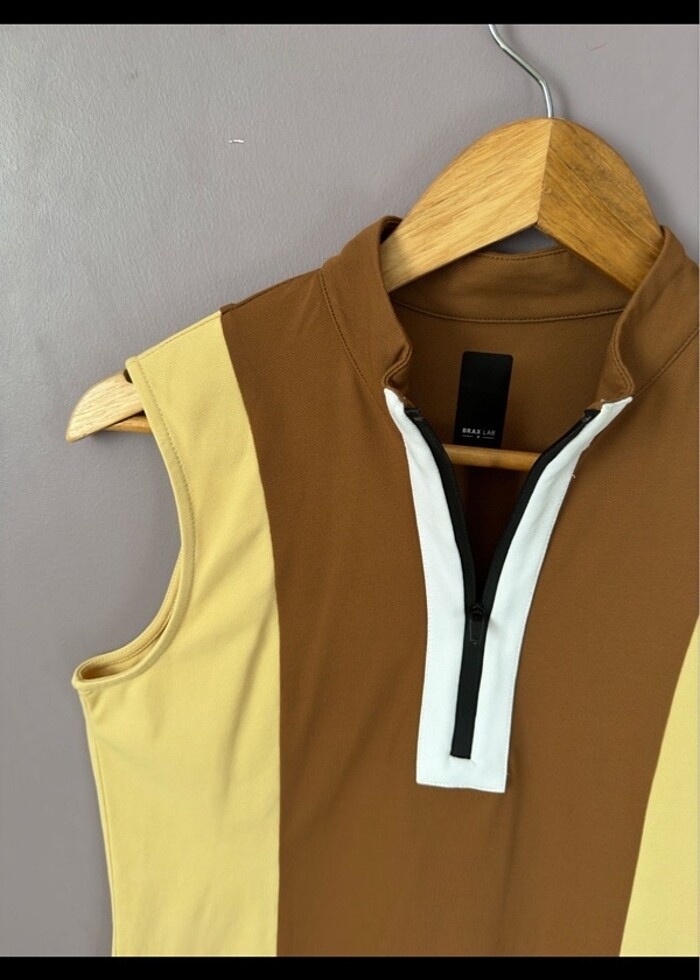 Fermuarlı Kolsuz Brax Lab Bluz - Görsel 2