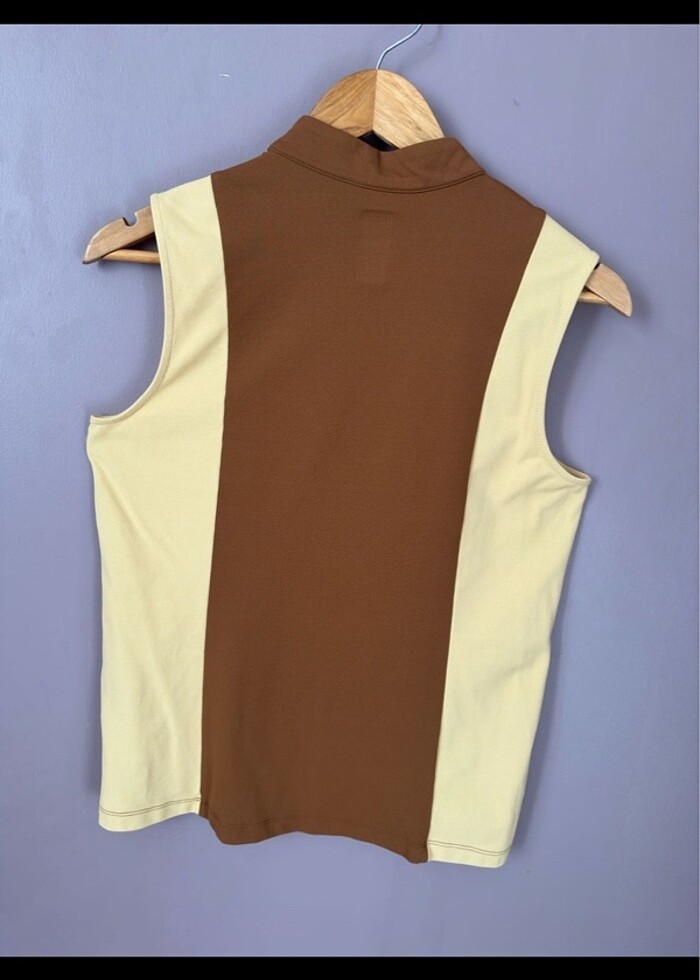 Fermuarlı Kolsuz Brax Lab Bluz - Görsel 4