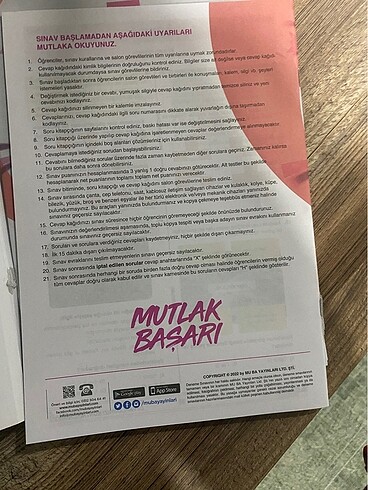  Muba Yayınları 7. Sınıf Tüm Dersler 2. Deneme