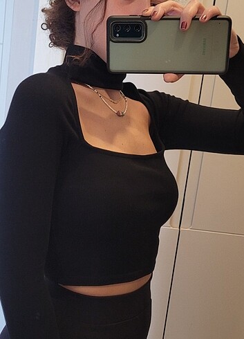 Zara Zara Balıkcı Kare Yaka Top