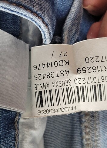 27 Beden mavi Renk Mavi Jeans Jean