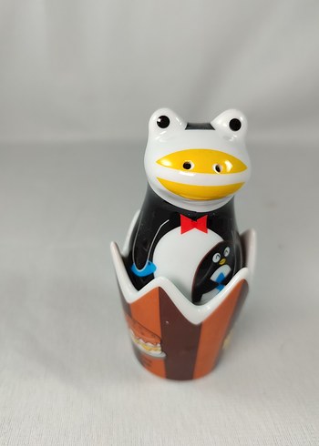 Kurbağa Figürlü Biberlik Tuzluk Seti Porselen Penguen Tasarımı