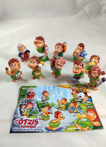 KINDER SÜRPRİZ ÖTSİZ Mağara Adamları, 2003, 10 figür