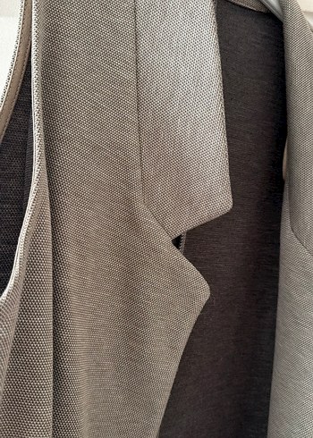 Bej Kadın Kolsuz Midi Yelek - Görsel 4