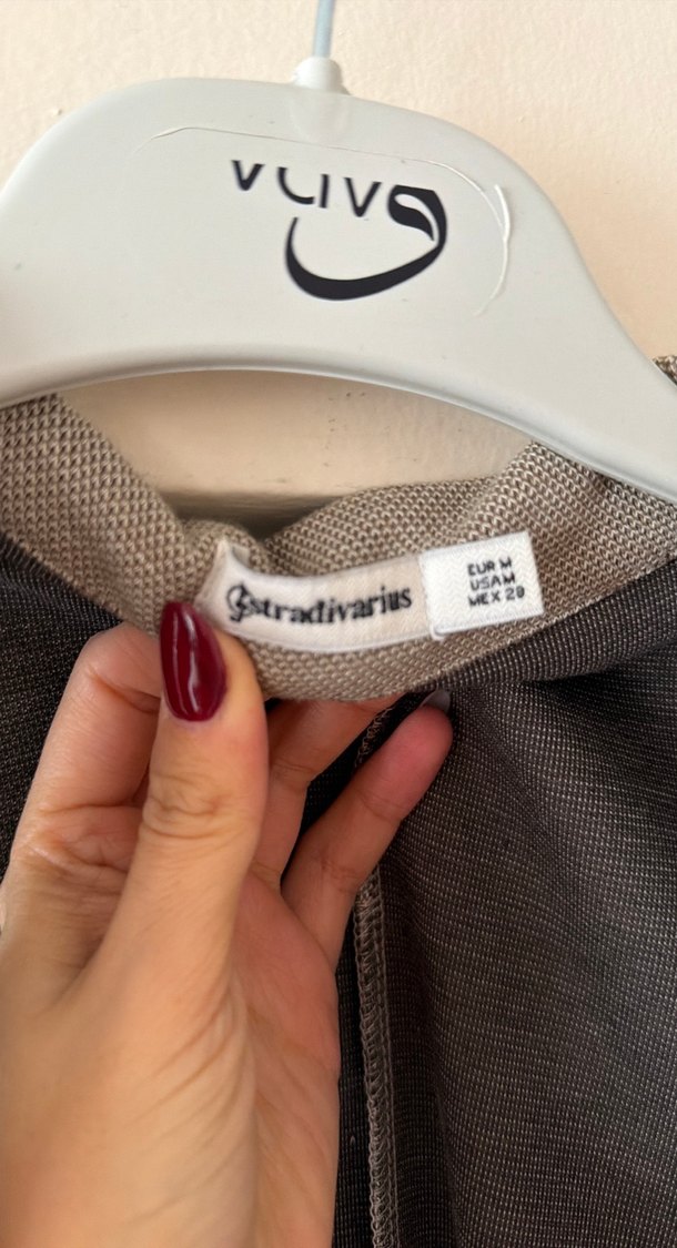 Bej Kadın Kolsuz Midi Yelek - Görsel 2