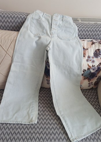 34 Beden mavi Renk zara kot pantolon