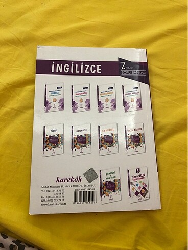 Beden 7. Sınıf İngilizce karekök yayınları soru bankası
