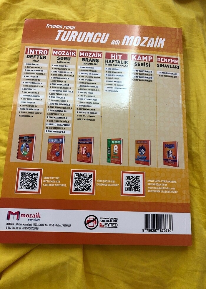 7. Sınıf matematik mozaik yayınları - Görsel 4