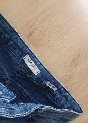 30 Beden mavi Renk Gri Mavi Midi Boy Kadın Denim Pantolon