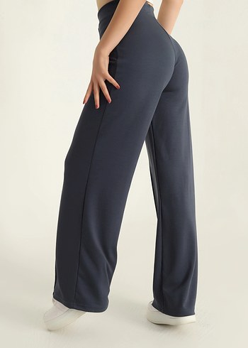 Oysho bol kesim çımalı eşofman altı laci-antrasit arası - Görsel 3