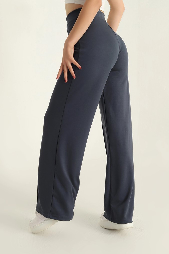 Oysho bol kesim çımalı eşofman altı laci-antrasit arası - Görsel 3