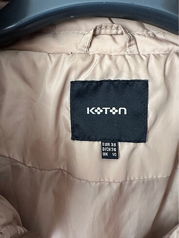 38 Beden camel Renk Koton yeni ince mont