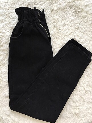 Siyah mom jean