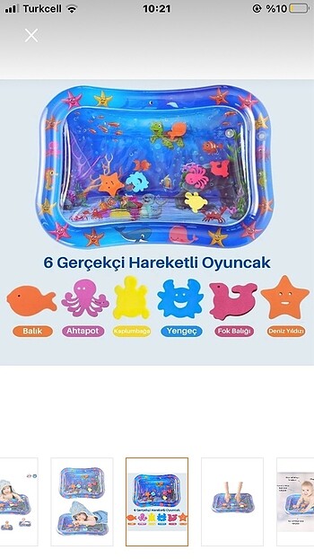 Diğer Bebek su oyun matı