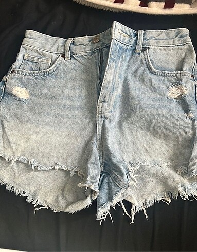 Bershka kot şort 36 beden