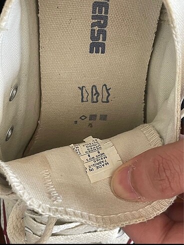 38 Beden ten rengi Renk Converse 38 numara