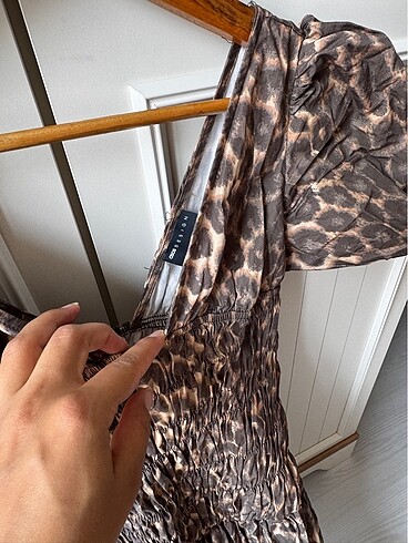 Asos Asos leopar uzun elbise