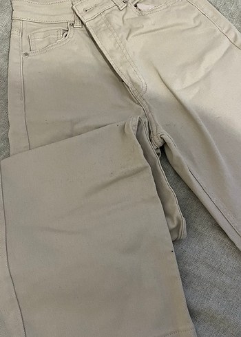 Bej flare jeans