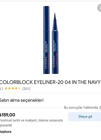 Renkli eyeliner