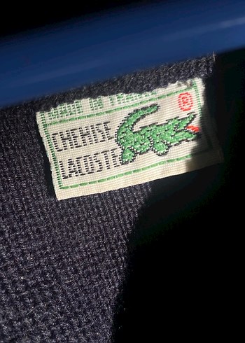 Cheise Lacoste marka çizgili orijinal kazak