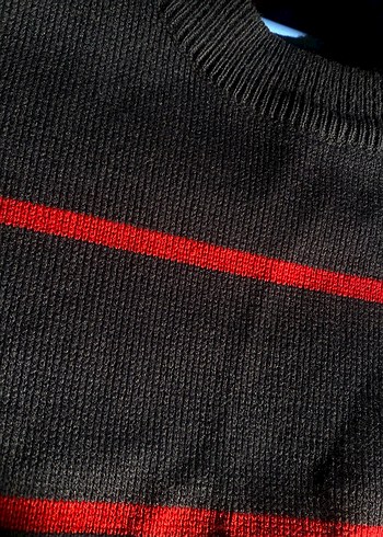 m Beden Cheise Lacoste marka çizgili orijinal kazak