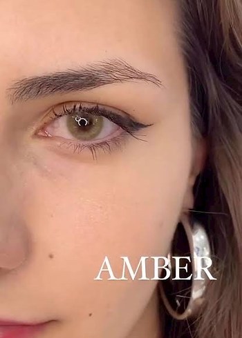 Sarı yeşil amber lens