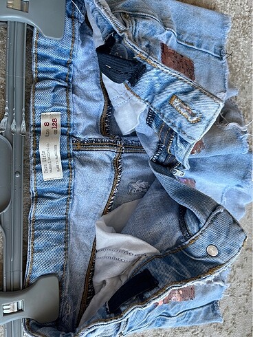 8 Yaş Beden mavi Renk Zara kız çocuk jean şort