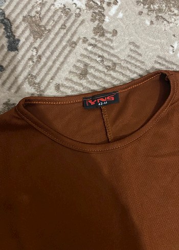 Kadın Kahverengi Salaş Uzun Kollu Takım - Görsel 5