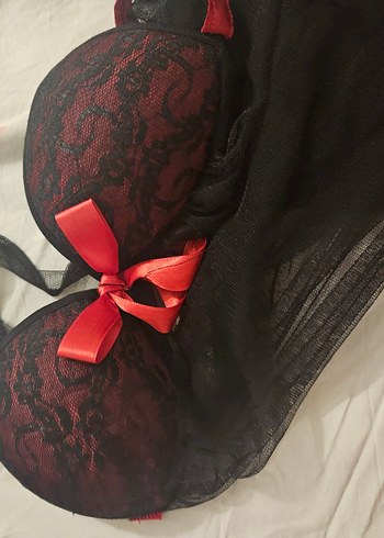 m Beden kırmızı Renk Kırmızı Siyah Gotik Midi Kadın Gecelik