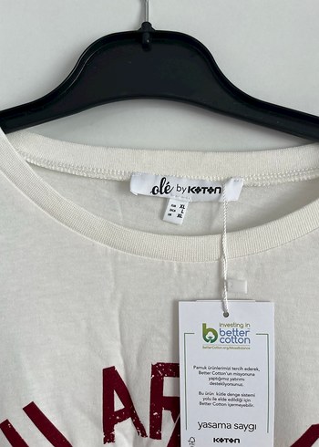 xl Beden Beyaz Baskılı Kadın Tişört