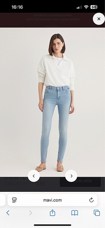 Mavi jeans Tess model gri