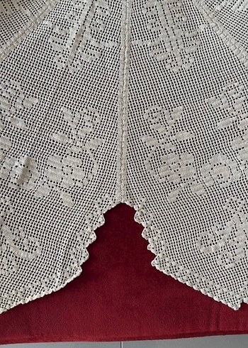 Geleneksel El Yapımı Dantel Masa Örtüsü - Görsel 3