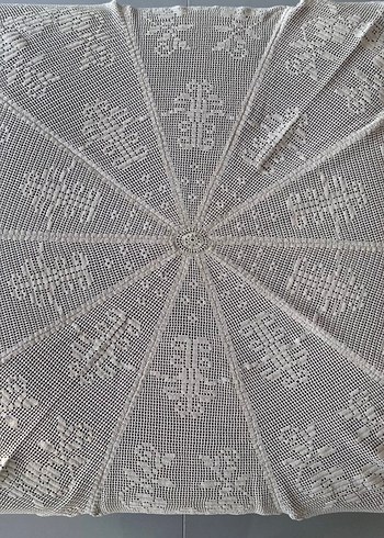 Geleneksel El Yapımı Dantel Masa Örtüsü - Görsel 4