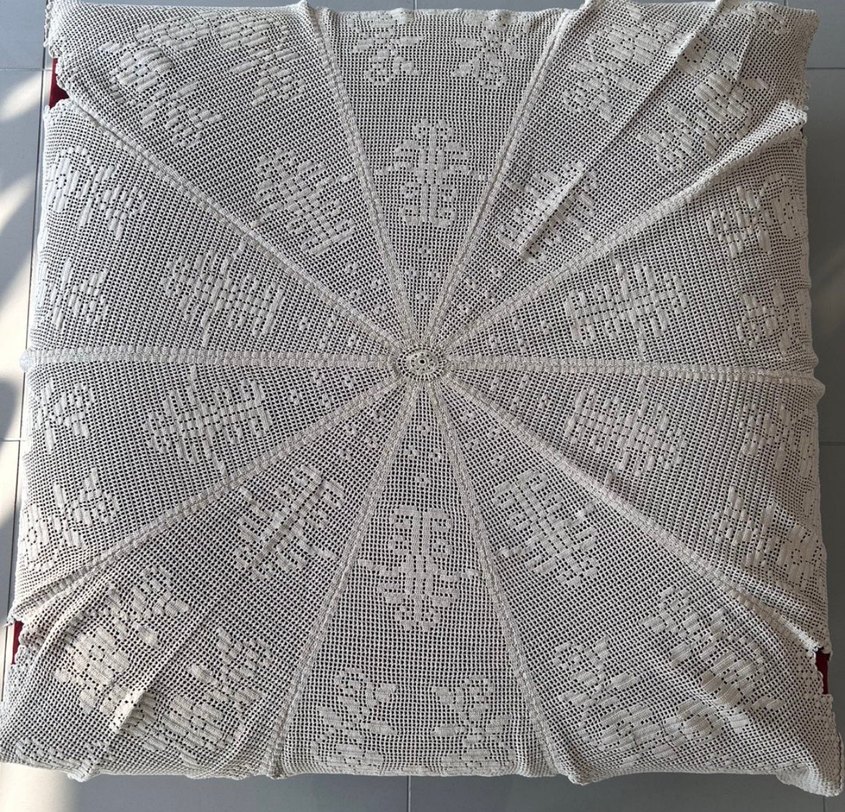 Geleneksel El Yapımı Dantel Masa Örtüsü - Görsel 4